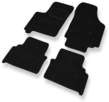 Mossa - Fußmatten Auto kompatibel mit Opel Meriva A (2002-2010) - schwarz Automatten Autoteppiche 1