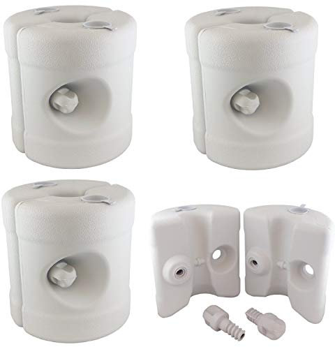 SmashingDealsDirect Plastic Gazebo Leg Weights - Fill with Water or Sand