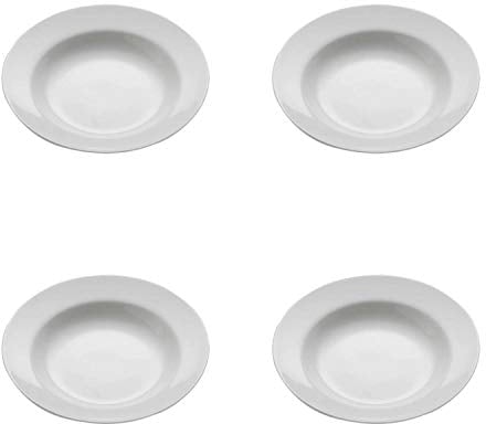 CREAFLOR HOME 4er Set Suppenteller mit Rand White Basics Round D. 23cm weiß Maxwell & Williams