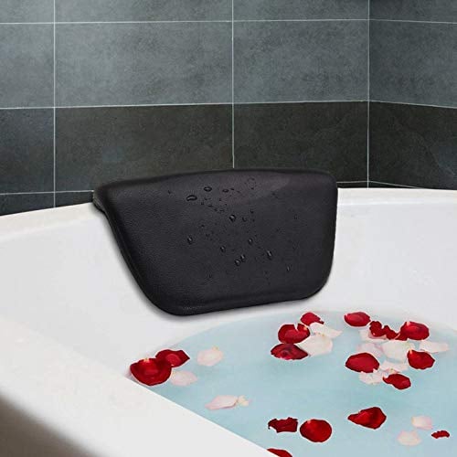 Badewannenkissen, Hot-Spa Badewanne Kissen Pu Bad Kissen Mit Rutschfesten Saugnäpfen, Ergonomische Home Spa Kopfstütze Für Entspannenden Kopf, Hals, Rücken
