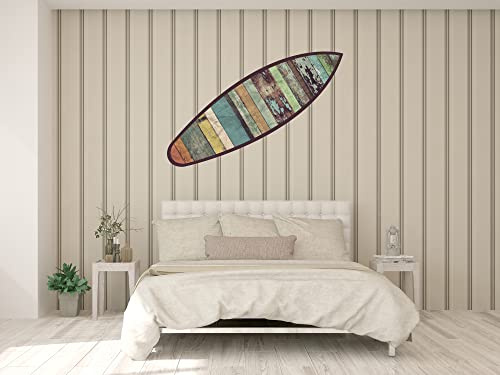Oedim Surfbrett aus Altholz | 130 x 39 cm | hergestellt in Pegasus 10 mm | leicht, robust und günstig