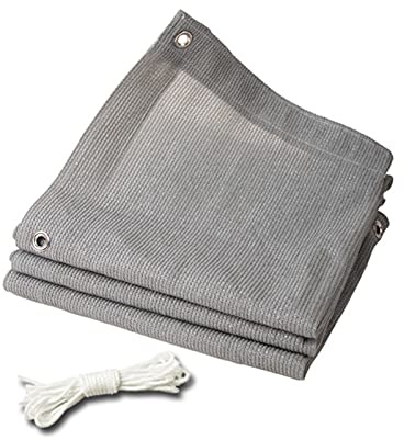 DLLY Schattiernetz Grau, Sonnenschutz Sonnensegel Für Pflanzen/Blumen, Atmungsaktive Netzplane, Wärmeisolierende Schattennetzabdeckung Für Gewächshäuser, Gärten, Uv-schutztuch,2x5m(7 * 16ft)