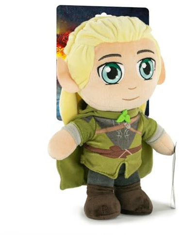 BARRADO Der Herr der Ringe 28 Zentimeter Aragorn Frodo Gandalf Gollum Legolas Collector's Edition Plüsch - Super Soft Qualität (Legolas ), Flera Färger