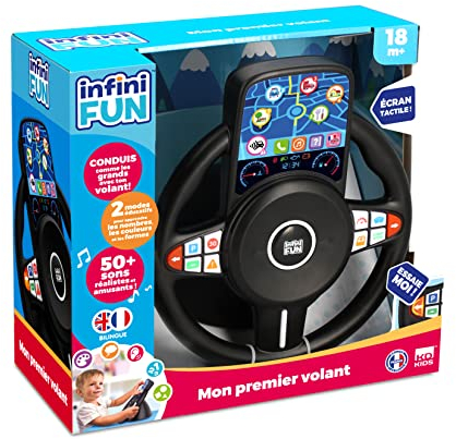 infiniFun - Mon Premier Volant - Jouet Enfant interactif et éducatif - Bilingue Français/Anglais - Dès 18 Mois