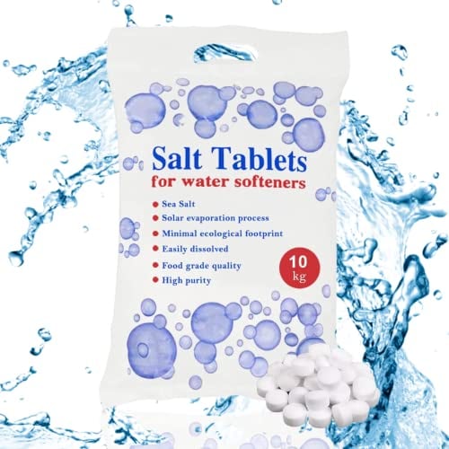 10 KG Water softener Salt Tablets Food Grade, Compatible to All Water Softener Machines 100% Genuine British Salt (1 pack)
