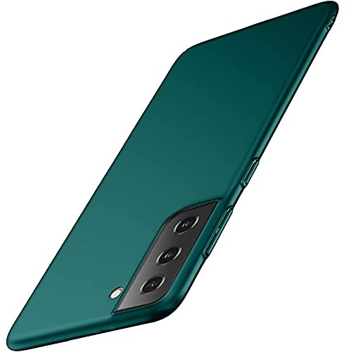 Extrem Dünn Kompatibel mit Samsung Galaxy S22 Hülle Slim Seidig-Mattes Kratzfest Handyhülle Schutzhülle Hardcase Anti-Fingerprint Case Cover Hardcase Samsung Galaxy S22 6.1 Zoll Grün