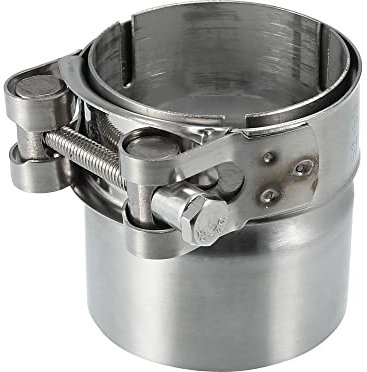 X AUTOHAUX 51-56mm 2.0-2.2 Moto Inox Acier Échappement Tuyau Adaptateur