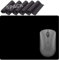 Computer Mouse pad Bundle Set Computer Wholesale mousepads mat Black Office Desk Large Accessories pc Laptop Travel Gaming Small Smooth Simple Ergonomic Comfortable - 5 Pack