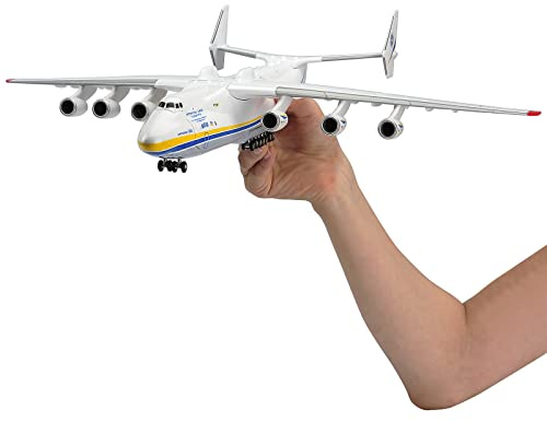 Modellflugzeug Antonov an225 Maßstab 1/200 Harz Flugzeug Modell 43,2 cm Ukraine bemalt Mriya Transporter Display Flugzeug Modell für Sammlung