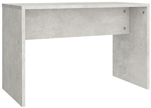 vidaXL Dressing Stool in Concrete Grey - Stylish Engineered Wood Construction with Clean Lines Perfect for Dressing Table, Living Room and Bedroom