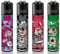Clipper® Feuerzeuge - 4er Set + Crystal Balls (Igel)