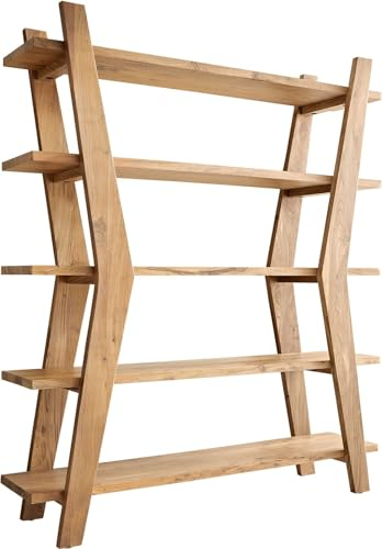 DELIFE Bücherregal Xanthios Akazie Natur 170x40 cm Regal