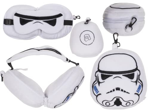Out of the blue Plüsch-Reisekissen mit Augenmasker, The Original Stormtrooper, ca. 14,5 x 14 x 9,5 cm