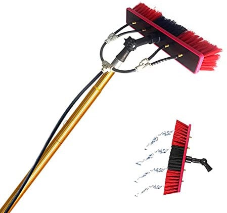 10M Window Cleaning Pole window cleaning equipment extendable Washing equipment cleaning conservatory roof solar panel cleaning brush Water fed telescopic Brush water fed pole 20m-Ywanwj