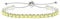 Uloveido Yellow CZ Crystal Tennis Bracelet with Slider Bolo Clasp - Women's Fashion Platinum Plated Cubic Zirconia Addjustable Chain Bracelet Y4043