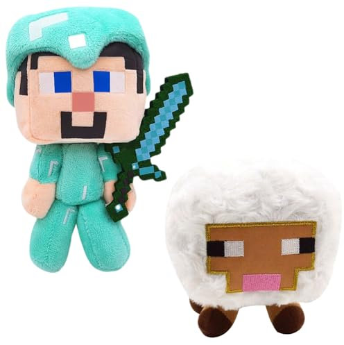 LGQHCE Plüschfigur, 2 Stück Spiele Plüschfigur, Plüsch Spielzeug, Plüschtier Für Kinder, Plüschfigur Geschenk Sammeln, Spiel Thema Cartoon Kuscheltier, Kinder Geburtstag Geschenk Fan Memorabili