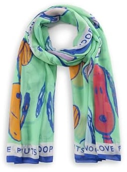 CODELLO Peanuts™ Schal aus recyceltem Polyester mit Snoopy Print
