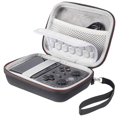 AONKE Sac pour console de jeu portable rétro RG35XX/RG35XX Plus/RG35XX H/ RG353VS/ RG353V et accessoires - Sac de transport