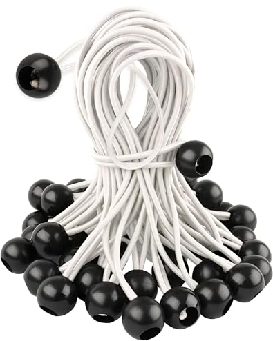 Tensores Lona Piscina - Pack De 25 x 25 Gomas Lona Piscina - Gomas Tensores Lona Piscina - Tensores para Lona De Piscina - Tensores Elásticos - Gomas Piscina Lona - Tensor Goma Camping