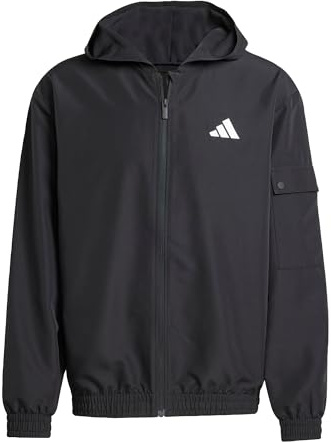 adidas Herren SPORTSWEAR WOVEN CARGO TRACKSUIT, Black, S