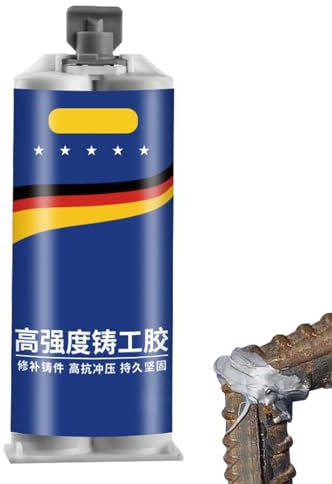 Stucco liquido per metalli – Pasta gel riparatrice (a+b), colla adesiva in ghisa per colla per saldatura a freddo resistente al calore con ugello preciso, colla A
