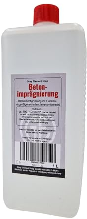 Lösemittelfreie Betonimprägnierung 1L, wasser-/ölabweisend, lebensmittelecht
