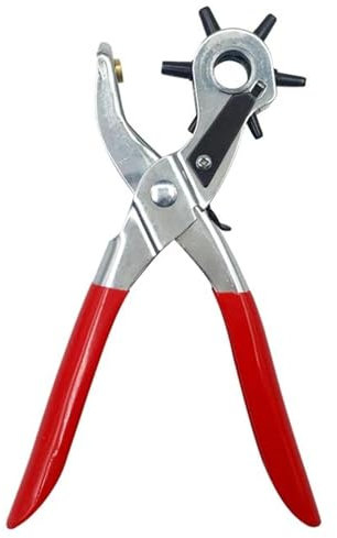 Lederlocher | 6 Lochzangen Mit Mehreren Lochgrößen,Präzisions-Gürtellocher Für Ledergürtel, Sättel, Hundehalsbänder Oder -Bastelprojekte