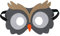 Jtnohx Filz Tiermasken, 10 Stück Halloween Maske für Kinder, Tier Kostüm für Geburtstag Party Supplies（Eule Masken）