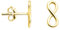 SOFIA MILANI - Damen Ohrringe 925 Silber - vergoldet/golden & mit Zirkonia Steinen - Unendlich Infinity Ohrstecker - E2525