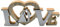 Rockreyoa Holz 3D-Buchstaben Wanddeko Desktop Ornament Moderner Schriftzug Aufsteller Love Liebe Love mit Herz Deko Aufsteller Holzstandfuss Tischdekoration Hochzeitsgeschenk Style 3 1 Stück