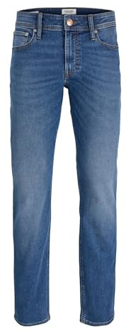 JACK & JONES Herren Jeans Hose mit geradem Bein JJIClark Basic Straight