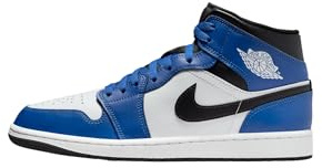 NIKE Air Jordan 1 Mid Mens Trainers DQ8426 Sneakers Shoes (UK 12 US 13 EU 47.5, Game Royal Black White 402)