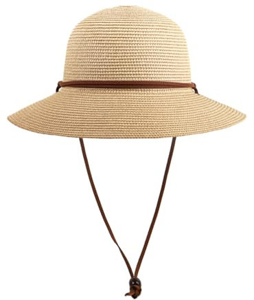 Zylioo L hapeau de Soleil en Paille pour Grandes têtes, Protection UV, Large Bord, pour Les Vacances