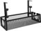 Happyyami 1 Set Desk Cord Holder Desk Cable Management Iron under Desk Storage Organizer Black Cable Tray for Desk