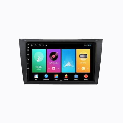 Android 13 2 DIN Pantalla Táctil Radio 9 Coche Pantalla para VW Volkswagen Golf 6 MK6 2008-2016 con Enlace Espejo/Navegación GPS/Radio FM/BT/Mandos Volante/Reproductor Multimedia(8G+256G)