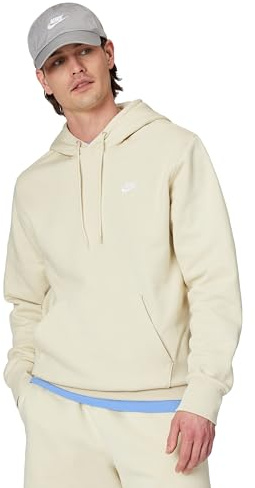 Nike Men's M NK CLUB BB PO HOODIE Sweatshirt, Lt Khaki/Lt Khaki/White, 3XL