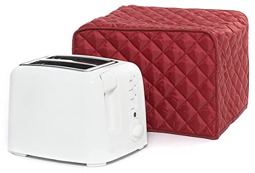 GALPADA Two Slice Toaster Cover Red Appliance Dust Cover Protective Kitchen for Home and Restaurant