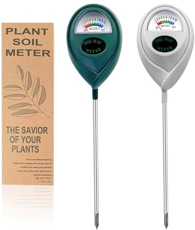 MEPHILIMIA Indicador de Nivel de Agua y Medidor de Humedad para Plantas [2025], Sensor de Riego para Macetas, Jardín, Granja y Césped, No Requiere Batería