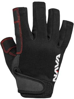 Nava Performance 2026 Nava Club Short Finger Sailing Gloves - Black
