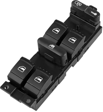 Interruptor Mando Elevalunas Para Passat B5 Para Golf 4 MK4 Para Seat 1J4959857B Botón Panel De Interruptor Ventana Coche Control Maestro(Window Lock)