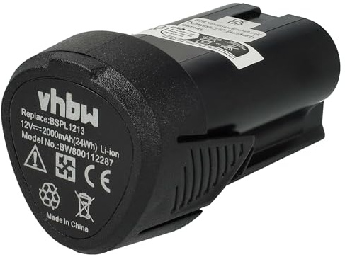 vhbw Akku Ersatz für Ryobi BSPL1213 für Werkzeug (2000 mAh, Li-Ion, 12 V)