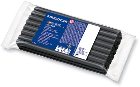 Staedtler 8416 Noris Club aquasoft Knete, 250 g, schwarz