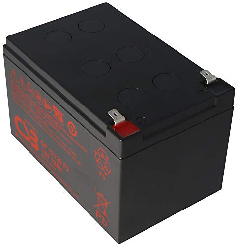 CSB-GP12120F2 12 Volt AGM Bleiakku 12Ah, 151x98x100mm Faston 6,3mm 5 Jahres Type Standby