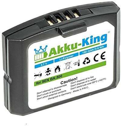 Akku-King Akku kompatibel mit Sennheiser BA 300, 500898, HC-BA300, NCI-PLS100H - Li-Polymer 150mAh - für Sennheiser RR 4200, Ri 410, Set 840