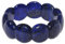 Armband Armschmuck aus Edelstein Lapis-Lazuli Lapislazuli blau glatt dehnbar stabil unisex