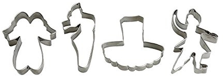 Decora Kit Tagliapasta Ballerina, Acciaio, Argento, 4 Pezzi