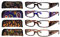 Eyekepper 4-Pack Beautiful Colors Spring Hinge Rectangular Reading Glasses +2.50