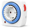 Garza 400603 Timer analogico Mini programmabile 24 Ore per Uso Interno, Bianco-Blu, Unidad