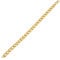 DonDon Herren Panzerketten Armband Edelstahl Gold Länge 22 cm - Breite 0,9 cm