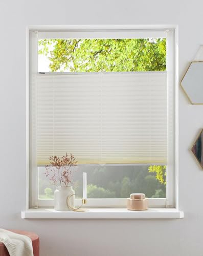Plissee, my home, »Dahra«, Faltenstore, in Crush-Optik, Lichtschutz, Fixmaß, ohne Bohren